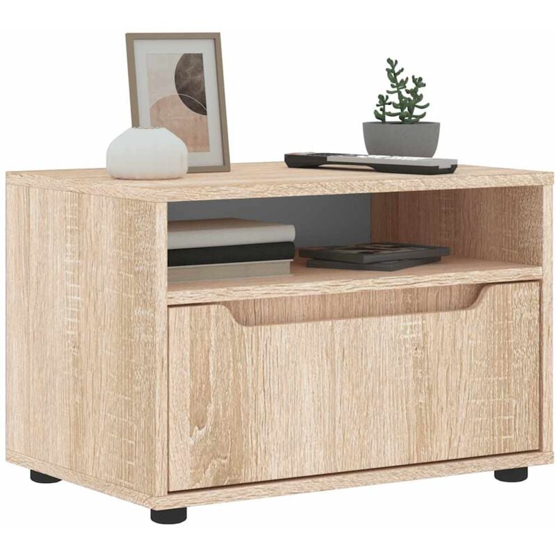 foto del prodotto vidaxl mobile tv visnes rovere sonoma 60x40x38 cm in legno multistrato