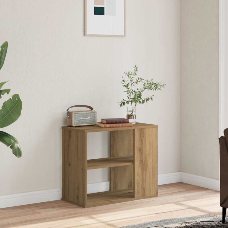 foto del prodotto vidaxl mobiletto laterale rovere artigianale 60x30x50 cm multistrato