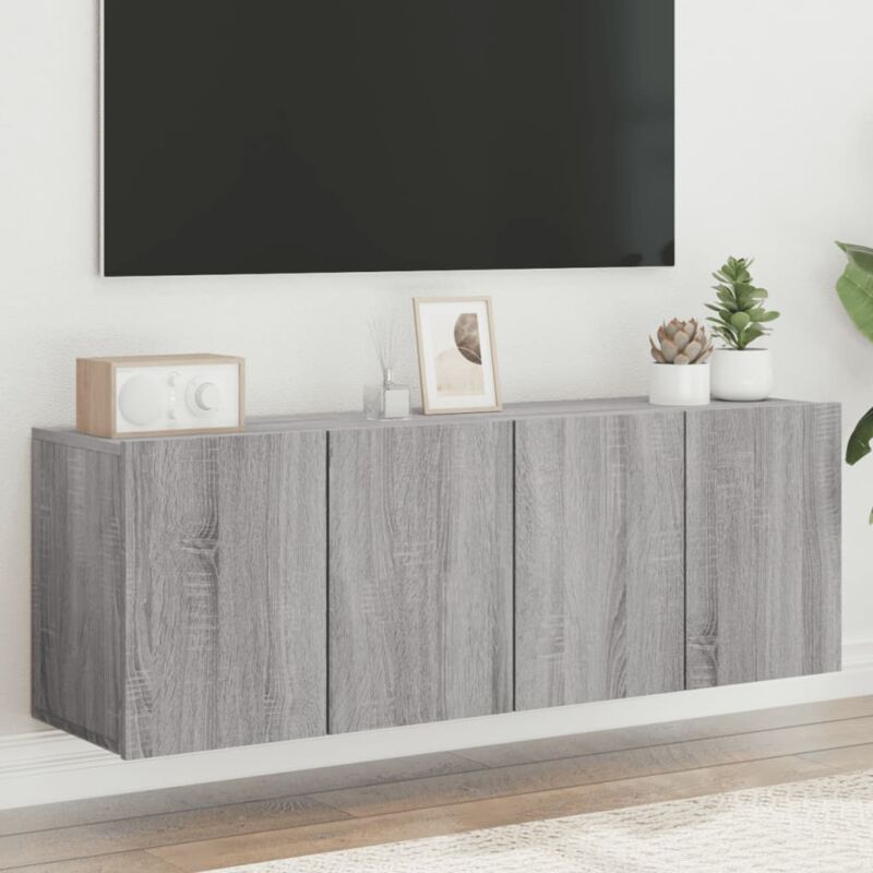 foto del prodotto vidaxl mobili tv a parete 2pz grigio sonoma 60x30x41 cm