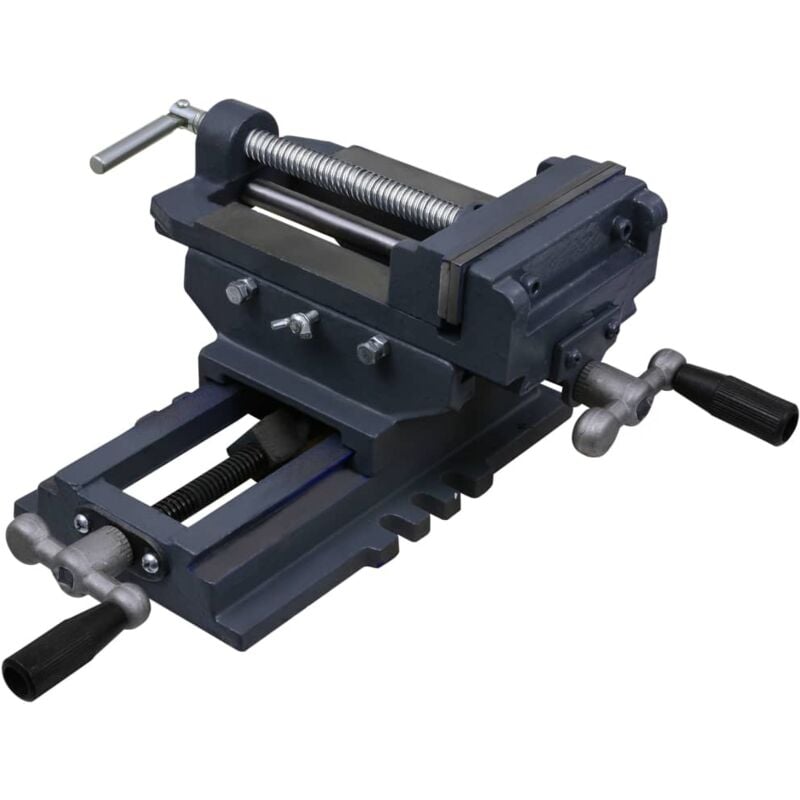 foto del prodotto vidaxl morsa manuale slitta trasversale per trapano a colonna 150 mm 961922