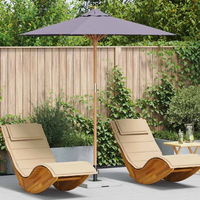foto del prodotto vidaxl ombrello da giardino grigio scuro 217x230 cm in bamb 