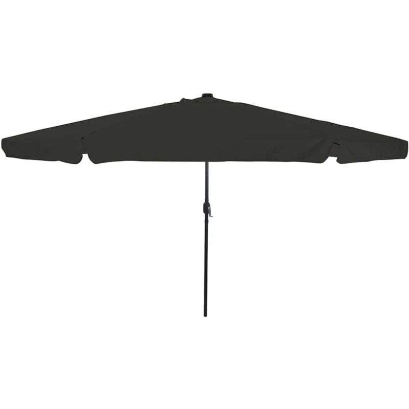 foto del prodotto vidaxl ombrello da giardino nero 395 x 395 x 245 cm