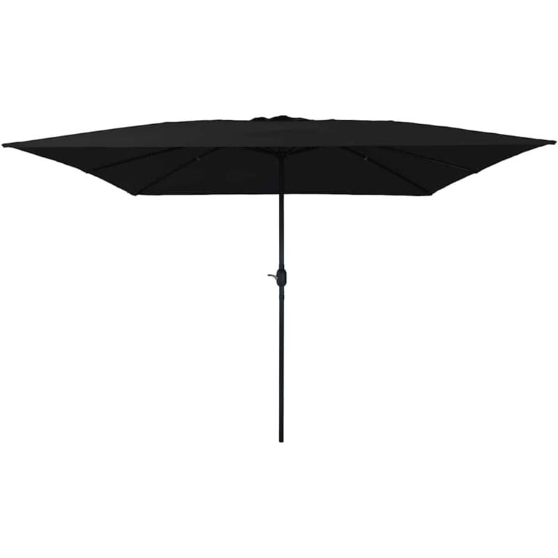 foto del prodotto vidaxl ombrello da giardino quadrato 295x245 cm nero