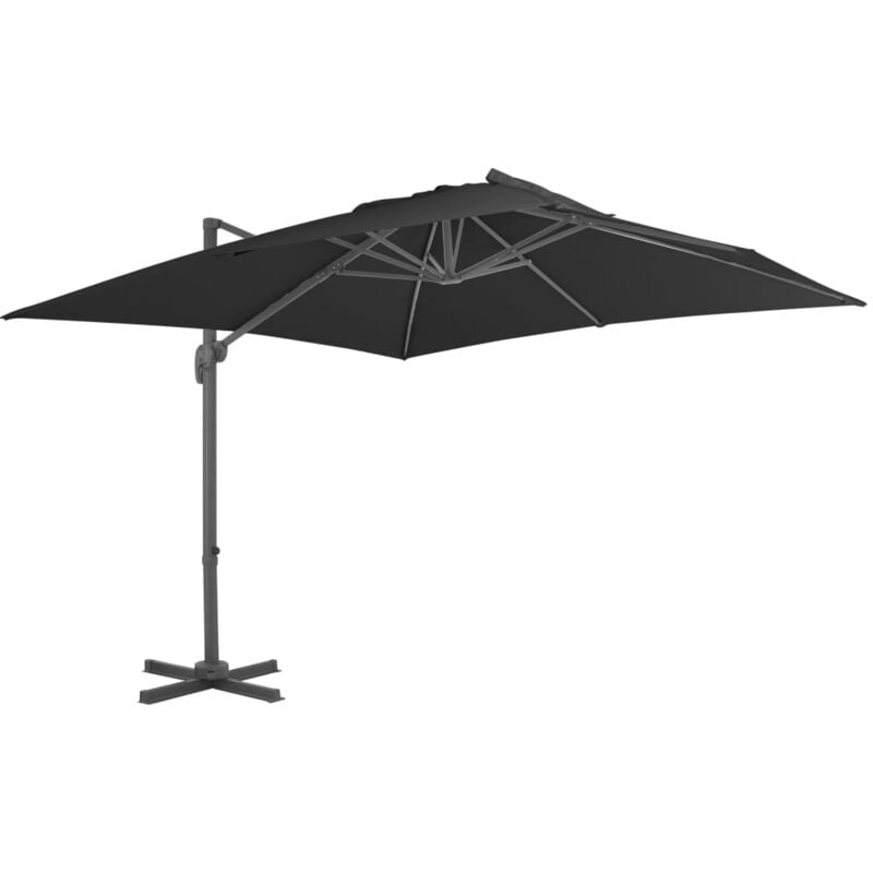 foto del prodotto vidaxl ombrellone a sbalzo palo in alluminio 300x300 cm antracite