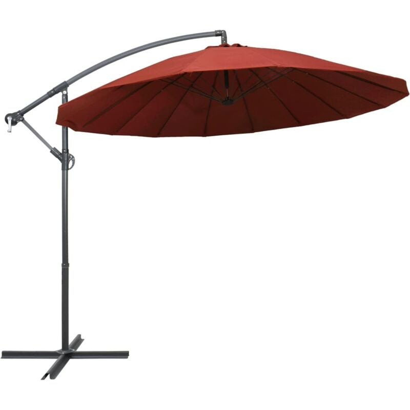 foto del prodotto vidaxl ombrellone a sbalzo terracotta 3 m palo in alluminio