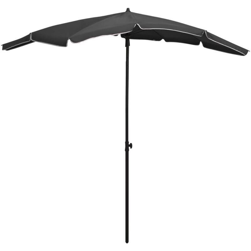 foto del prodotto vidaxl ombrellone da giardino con palo 200x130 cm antracite