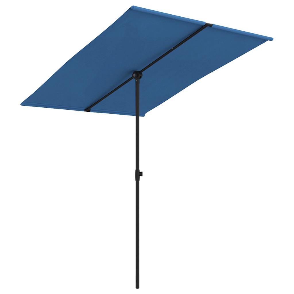 foto del prodotto vidaxl ombrellone da giardino con palo in alluminio 2x1,5 m azzurro