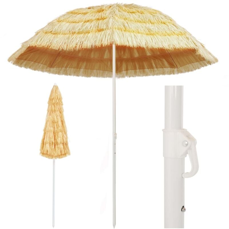 foto del prodotto vidaxl ombrellone da spiaggia 240 cm in stile hawaiano