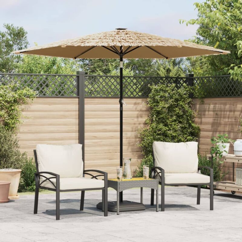 foto del prodotto vidaxl ombrellone giardino con palo in acciaio marrone 268x268x226 cm