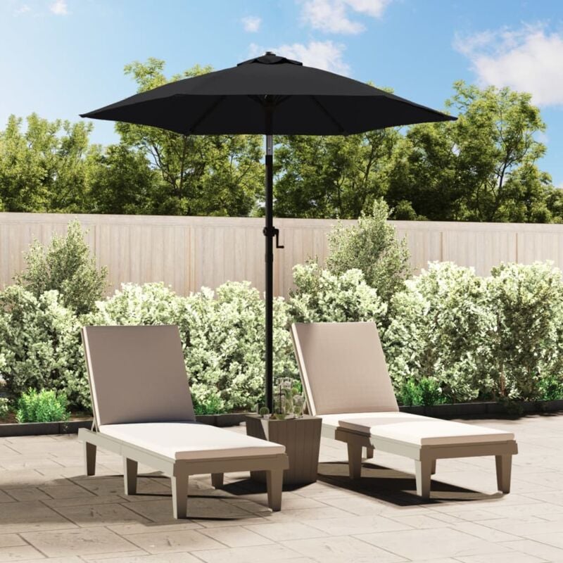 foto del prodotto vidaxl ombrellone nero 200x224 cm in alluminio