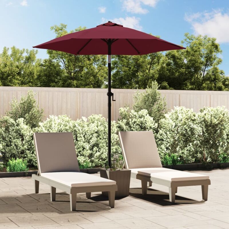 foto del prodotto vidaxl ombrellone rosso borgogna 200x224 cm in alluminio