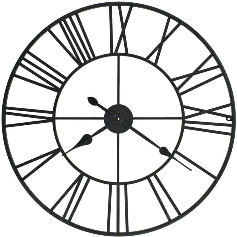 foto del prodotto vidaxl orologio da parete vintage al quarzo in metallo 80cm xxl