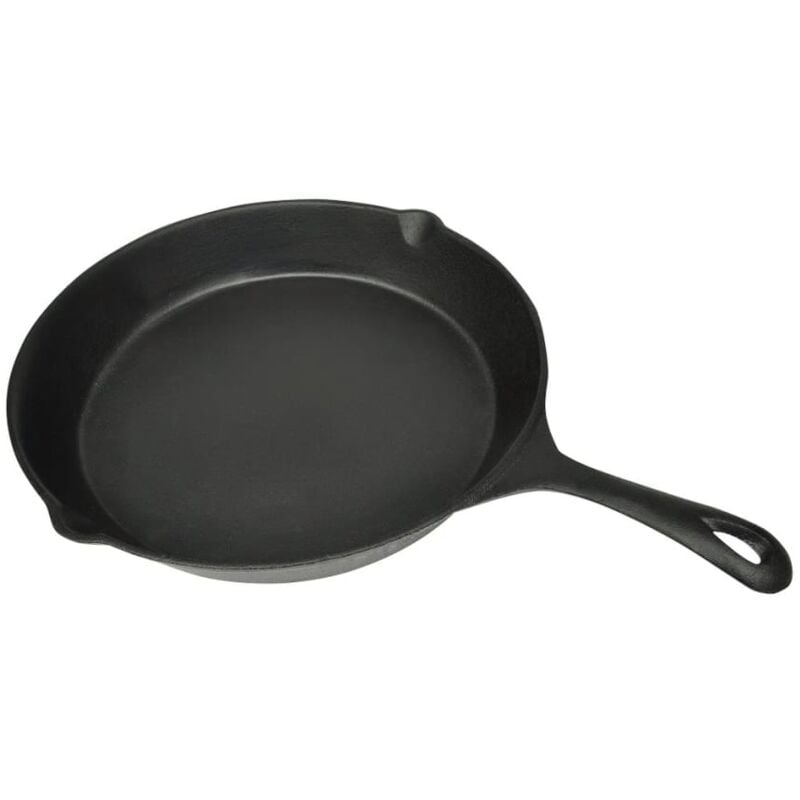 foto del prodotto vidaxl padella in ghisa per fritto 30 cm rotonda