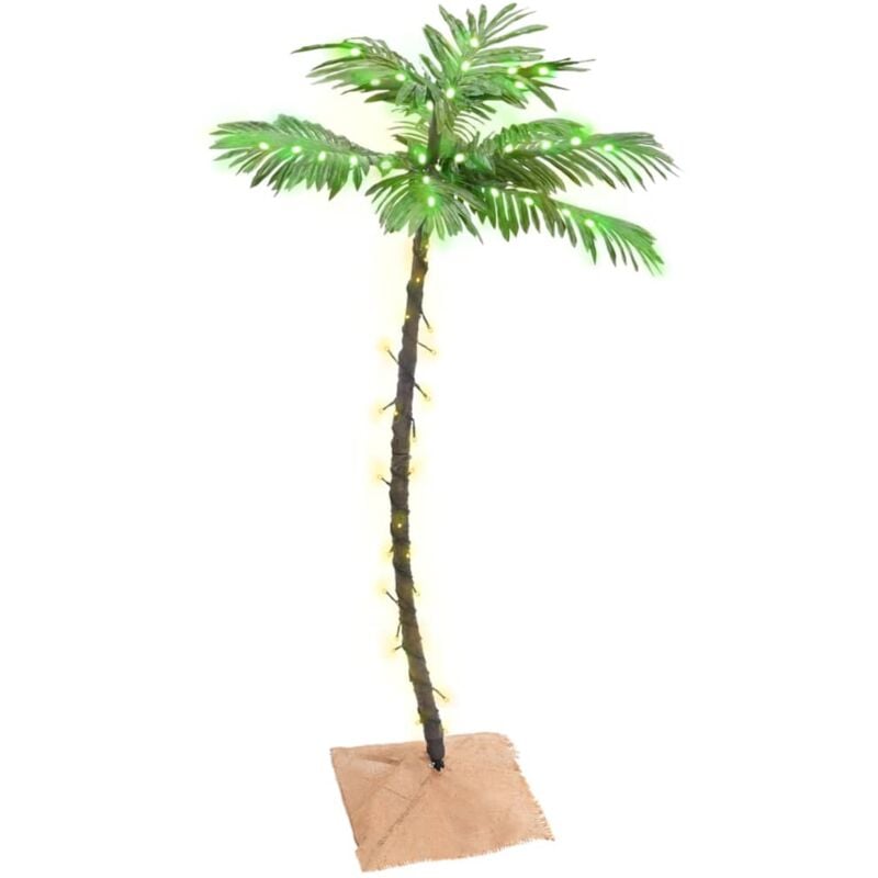 foto del prodotto vidaxl palma con led bianco caldo 72 led 120 cm