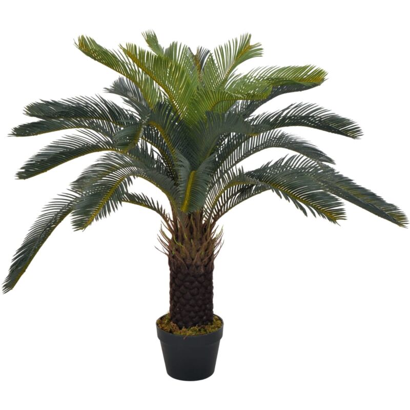 foto del prodotto vidaxl palma di cycas artificiale con vaso verde 90 cm
