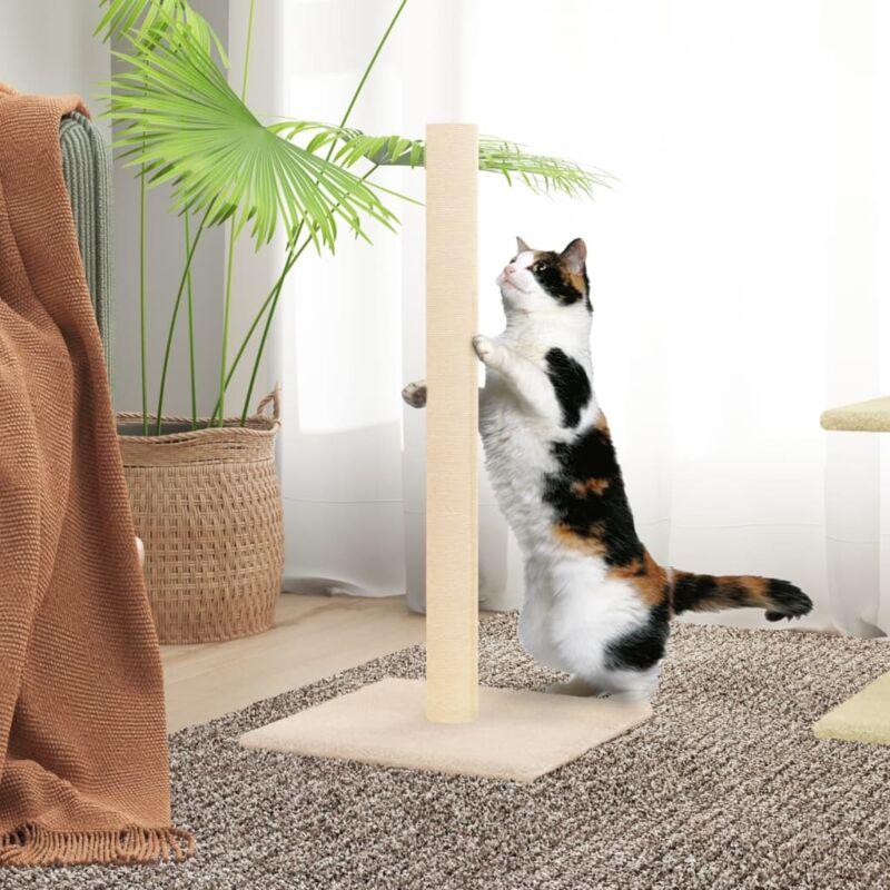 foto del prodotto vidaxl palo tiragraffi per gatti crema 35x35x70 cm