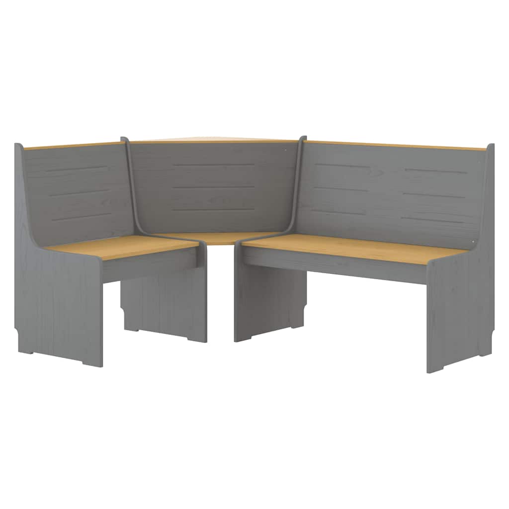 foto del prodotto vidaxl panca angolare reine 151 cm in pino marrone ambra e grigio
