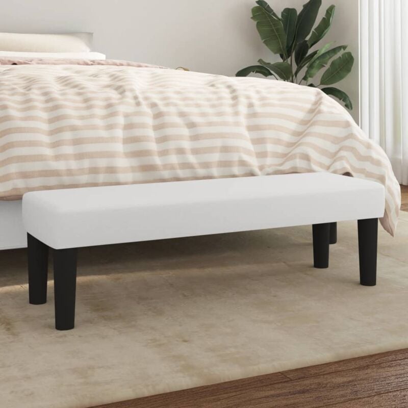 foto del prodotto vidaxl panca bianca 100x30x30 cm in similpelle