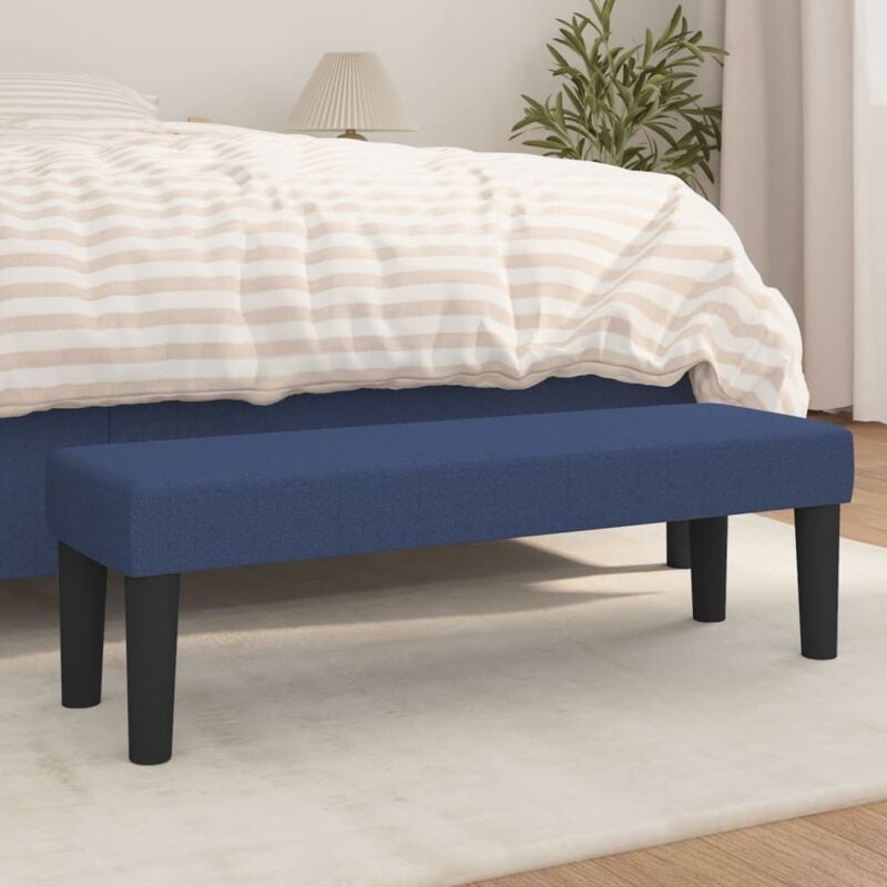 foto del prodotto vidaxl panca blu 100x30x30 cm in tessuto