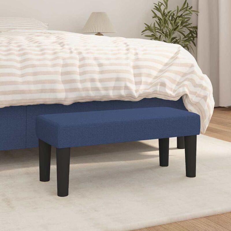 foto del prodotto vidaxl panca blu 70x30x30 cm in tessuto