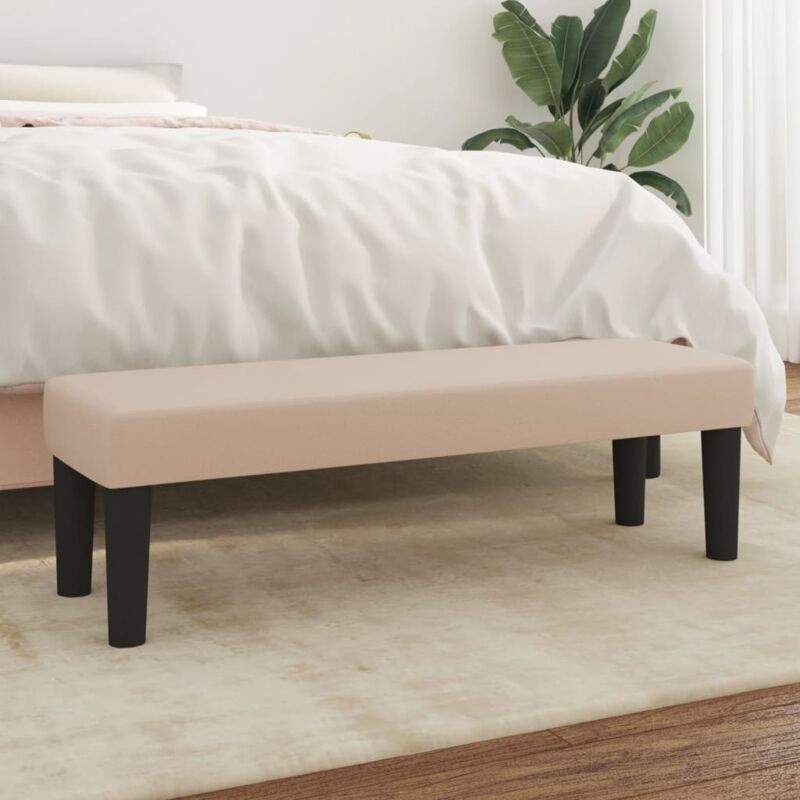 foto del prodotto vidaxl panca cappuccino 100x30x30 cm in similpelle