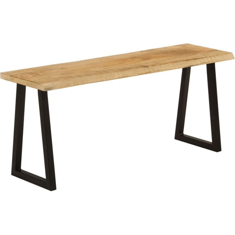 foto del prodotto vidaxl panca con bordi vivi 105 cm in legno massello di mango