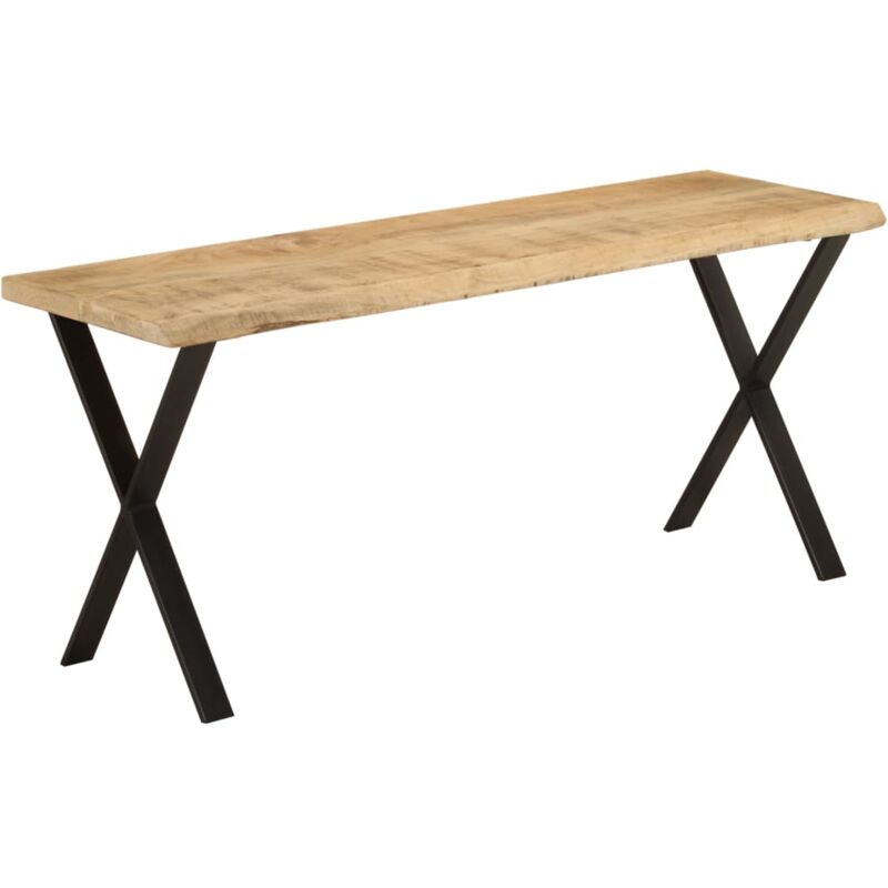 foto del prodotto vidaxl panca con bordi vivi 105 cm in legno massello di mango