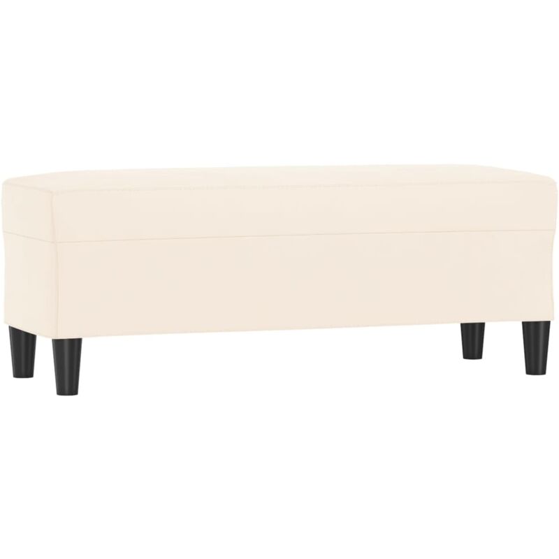 foto del prodotto vidaxl panca crema 100x35x41 cm in velluto