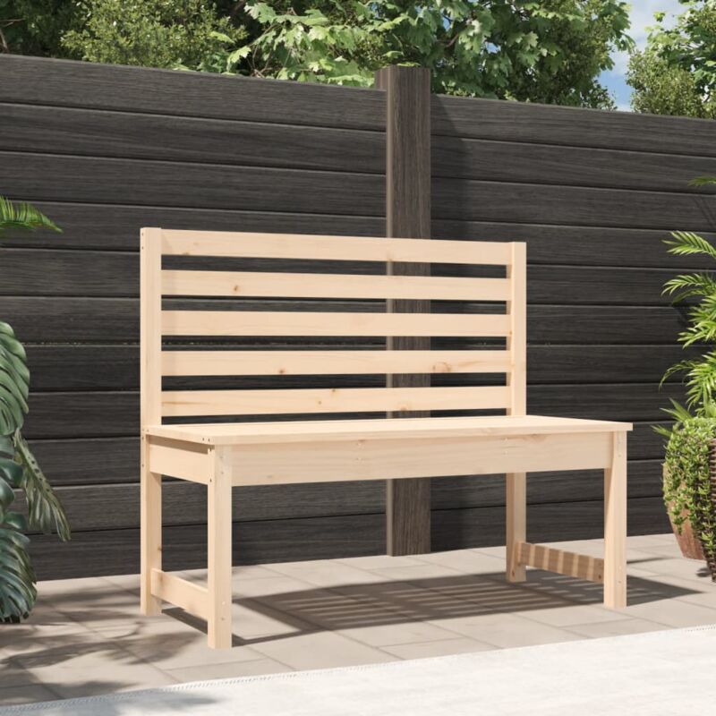 foto del prodotto vidaxl panca da giardino 109 cm in legno massello di pino