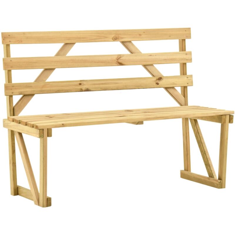 foto del prodotto vidaxl panca da giardino 120 cm in legno di pino impregnato