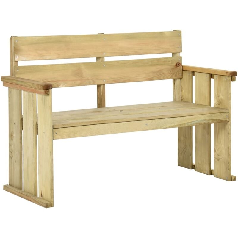 foto del prodotto vidaxl panca da giardino 121 cm in legno di pino impregnato