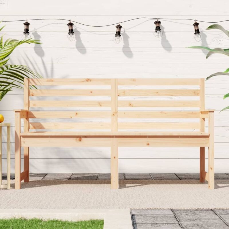foto del prodotto vidaxl panca da giardino 159,5x48x91,5 cm in legno massello di pino