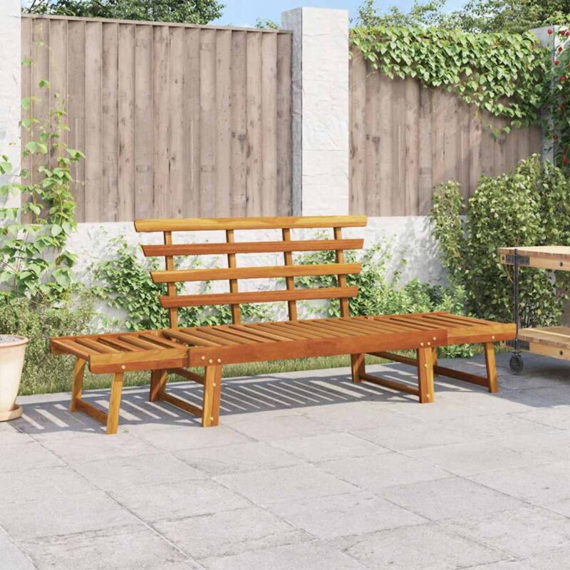 foto del prodotto vidaxl panca da giardino 2 in 1 190 cm in legno massello di acacia