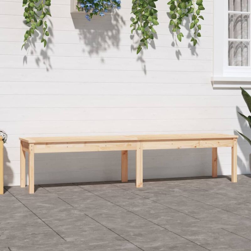 foto del prodotto vidaxl panca da giardino 2 posti 203,5x44x45 cm legno massello di pino