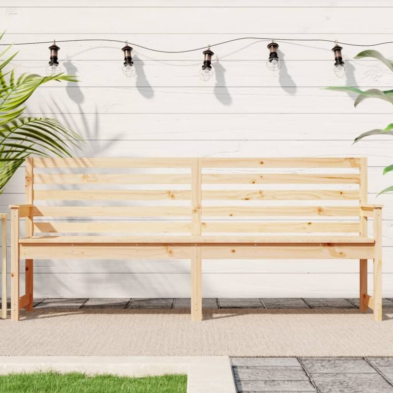 foto del prodotto vidaxl panca da giardino 203,5x48x91,5 cm in legno massello di pino
