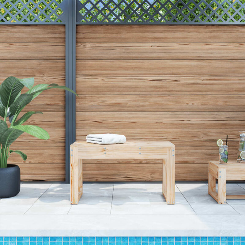 foto del prodotto vidaxl panca da giardino 80x38x45 cm in legno massello di pino