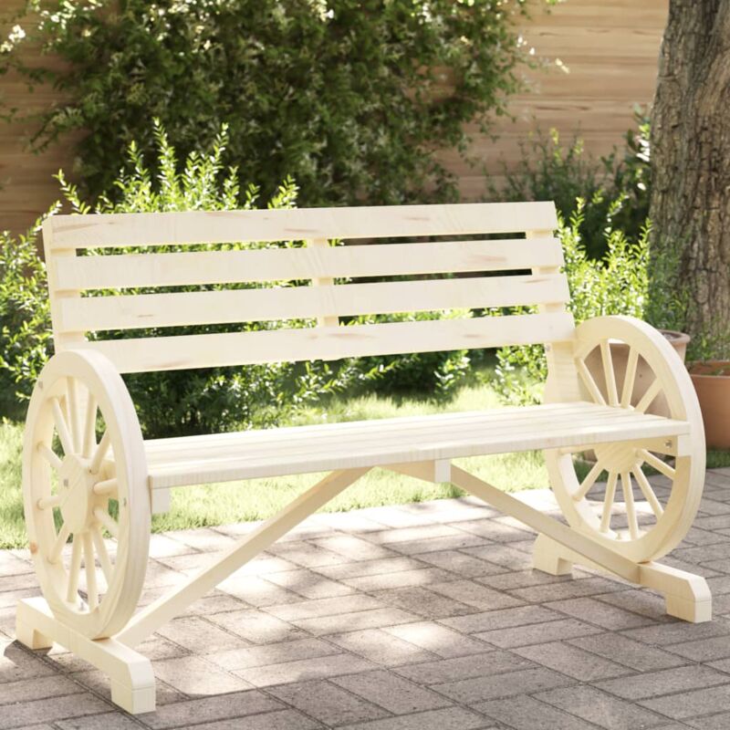 foto del prodotto vidaxl panca da giardino a 2 posti in legno massello di abete