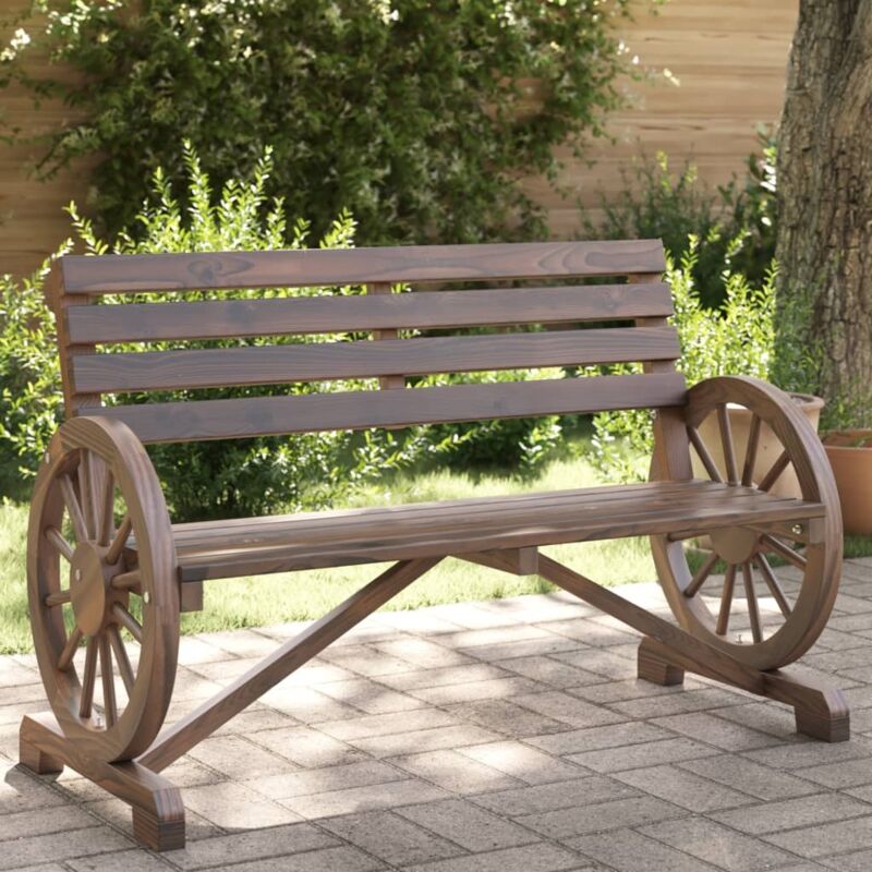foto del prodotto vidaxl panca da giardino a 2 posti in legno massello di abete
