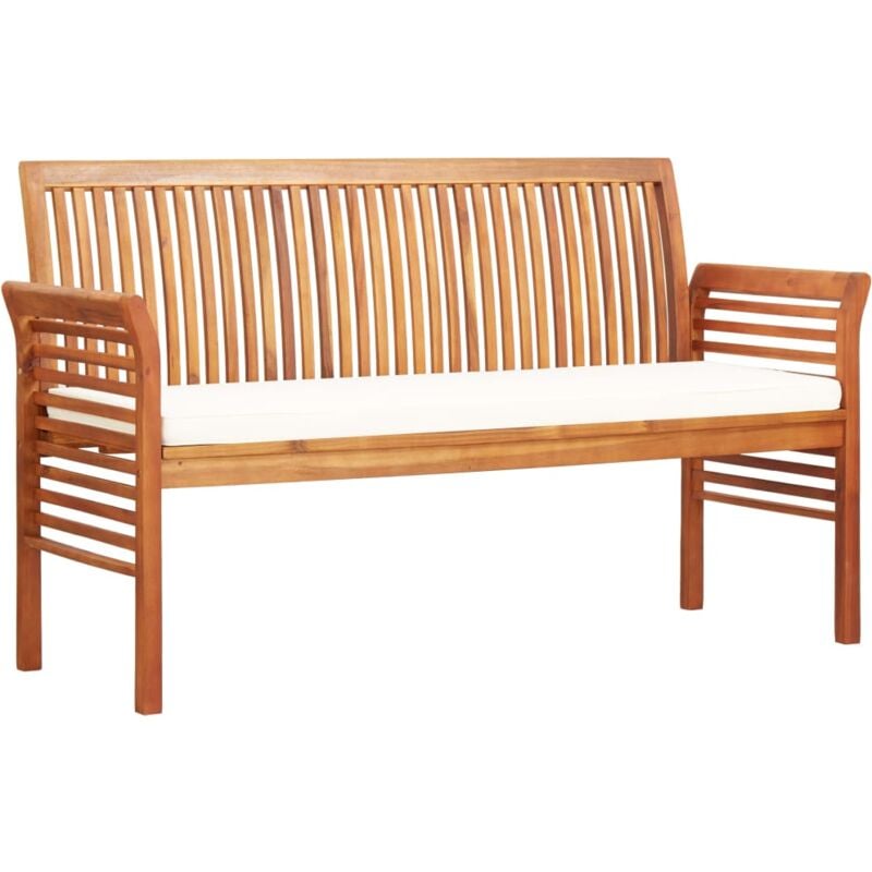 foto del prodotto vidaxl panca da giardino a 3 posti 150 cm in legno massello di acacia
