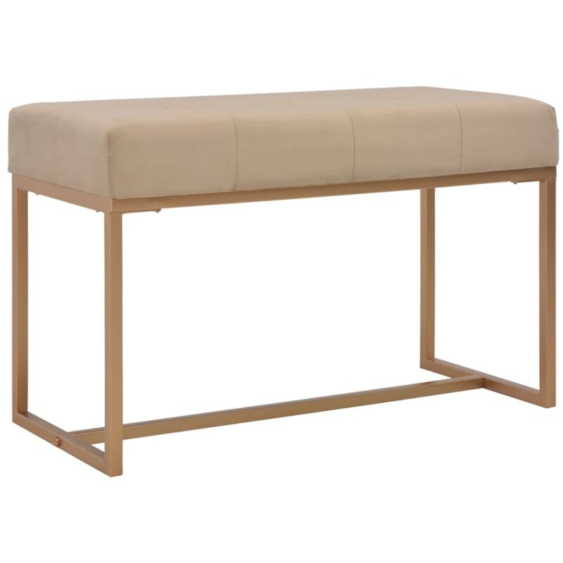 foto del prodotto vidaxl panca in velluto e ferro panca ingresso design moderno elegante vari colori colore beige