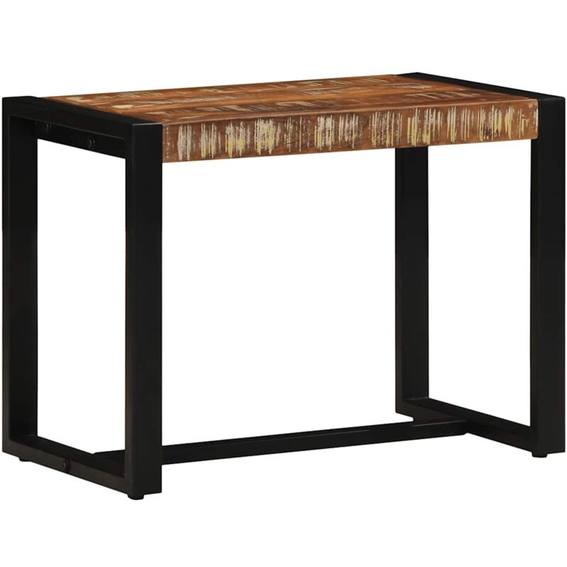 foto del prodotto vidaxl panca multicolore 60x35x45 cm in legno massello recupero