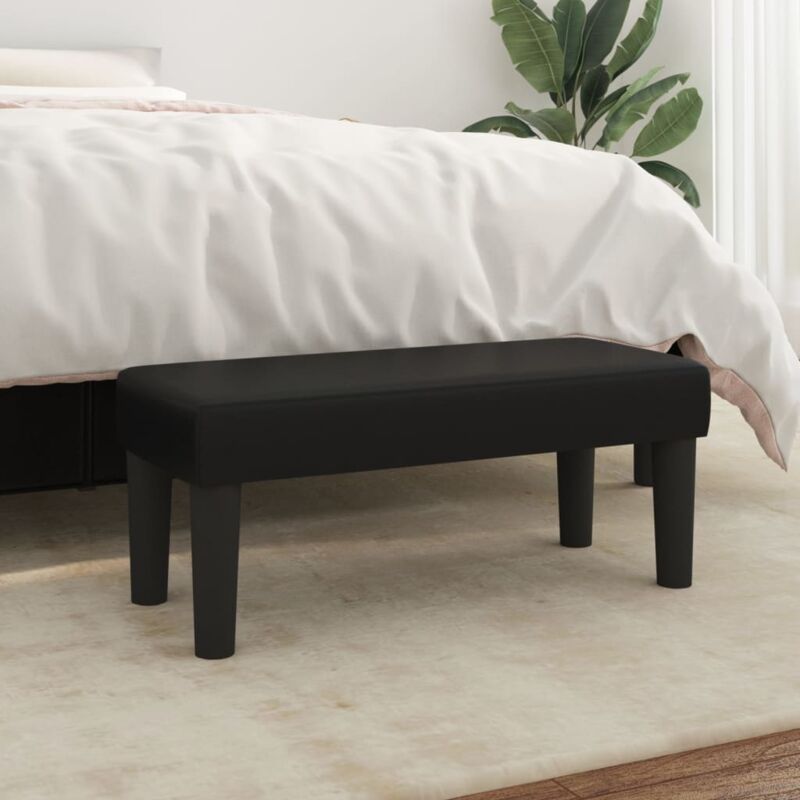 foto del prodotto vidaxl panca nera 70x30x30 cm in similpelle