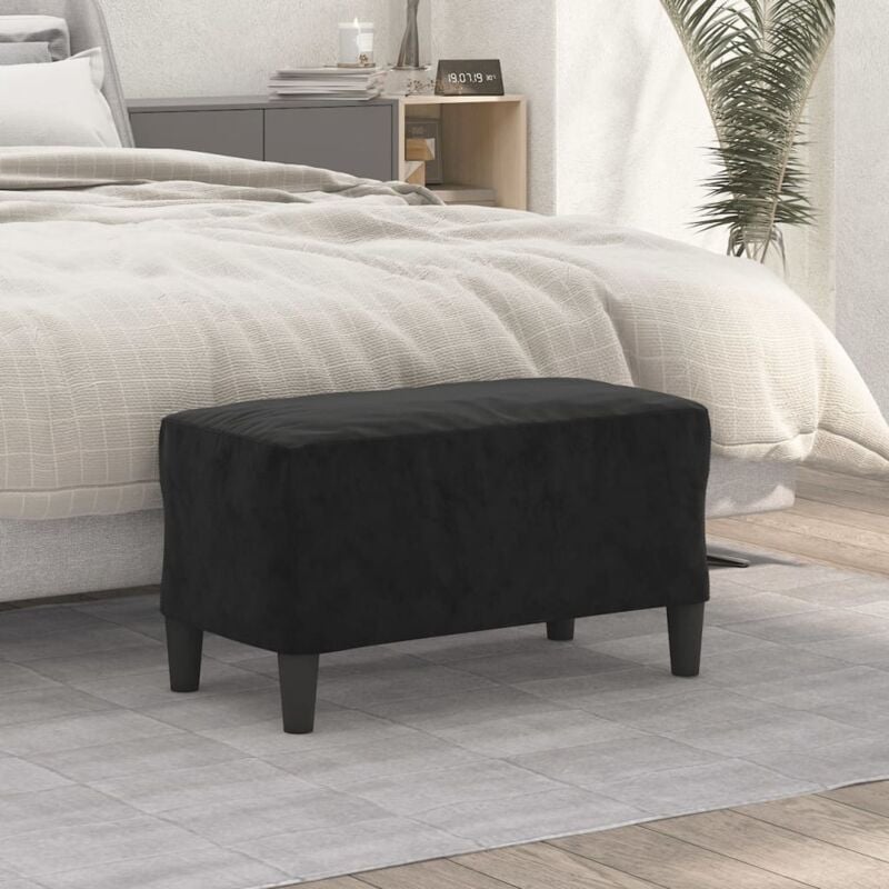 foto del prodotto vidaxl panca nera 70x35x41 cm in velluto