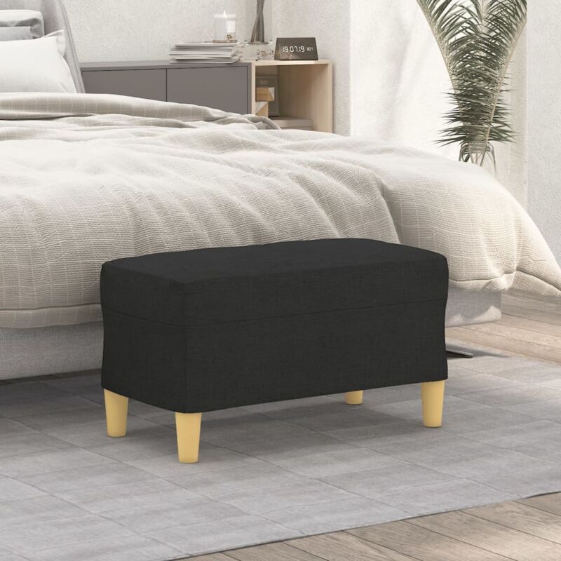 foto del prodotto vidaxl panca nero 70x35x41 cm in tessuto