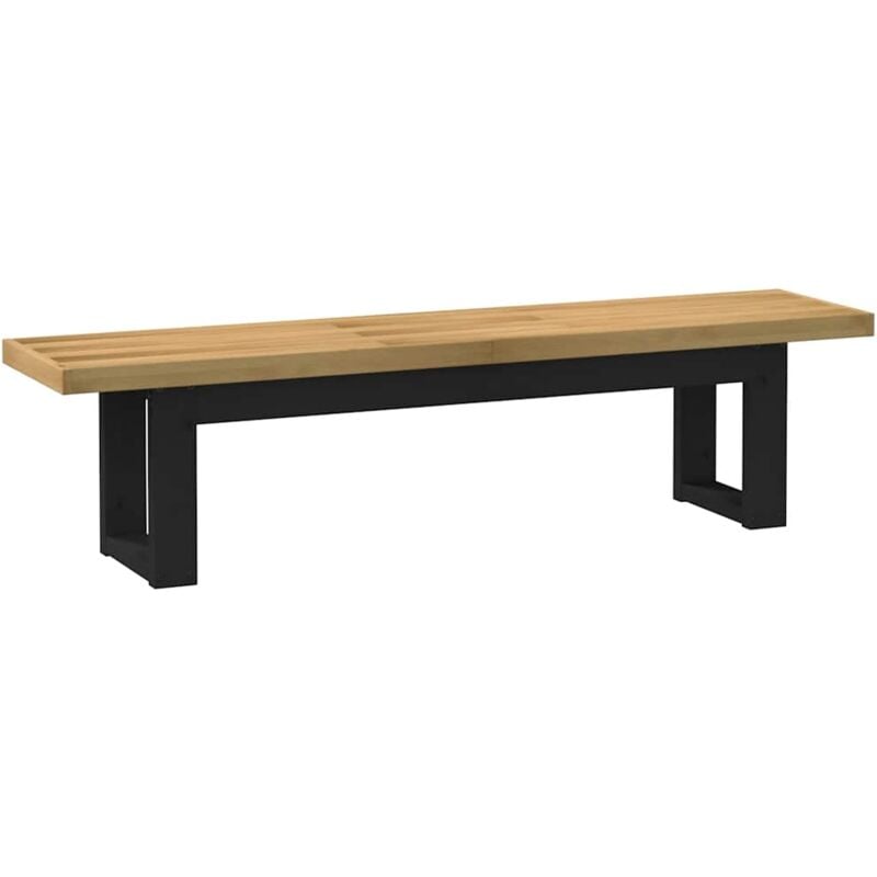 foto del prodotto vidaxl panca pranzo noain gambe a forma u 180x40x45 cm legno massello