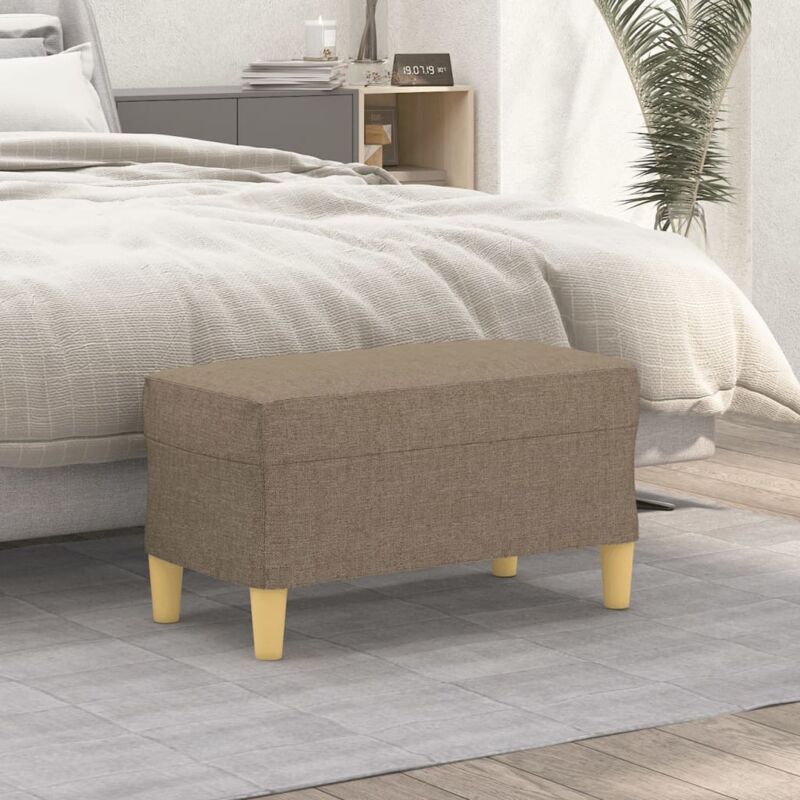 foto del prodotto vidaxl panca tortora 70x35x41 cm in tessuto