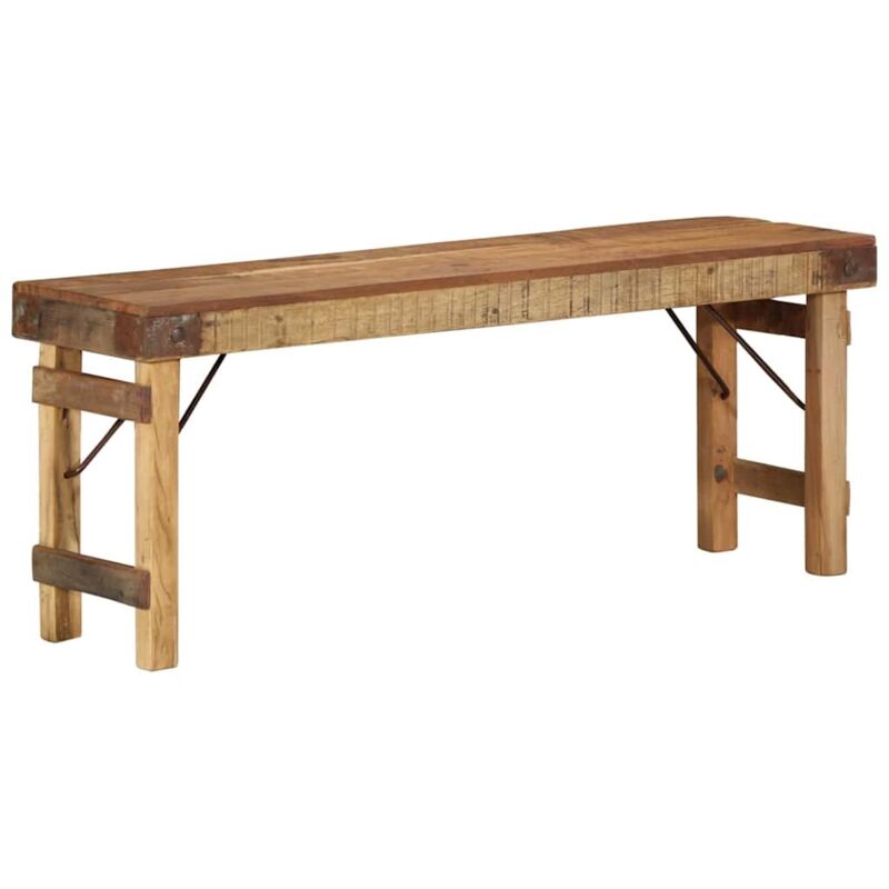 foto del prodotto vidaxl panchina 110x35x46 cm in legno massello di recupero