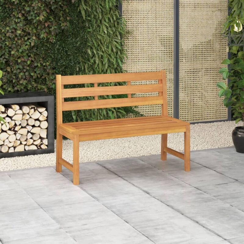 foto del prodotto vidaxl panchina da giardino 114 cm in legno massello di teak
