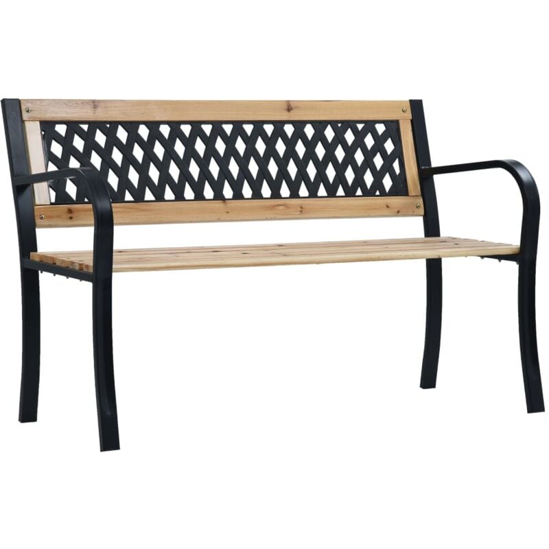 foto del prodotto vidaxl panchina da giardino 120 cm in legno