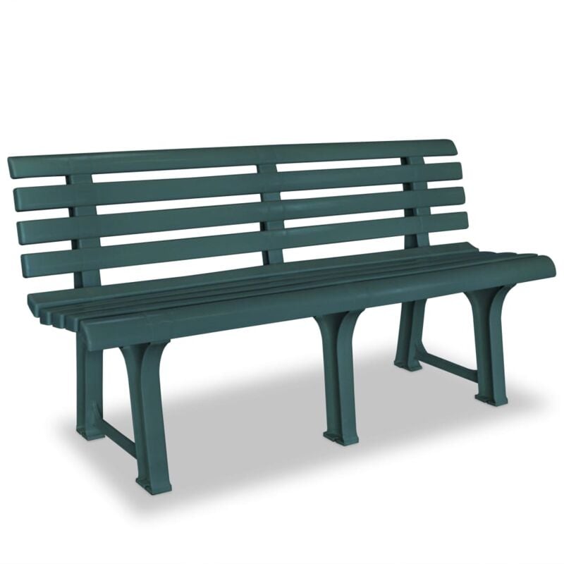 foto del prodotto vidaxl panchina da giardino 145,5 cm in plastica verde
